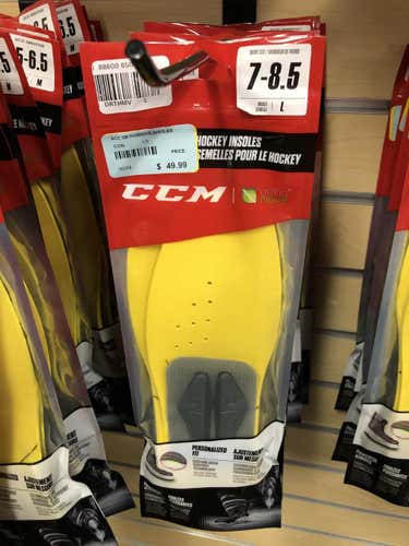 New CCM Hockey Insoles -Orthomove- Size 7-8.5 Large