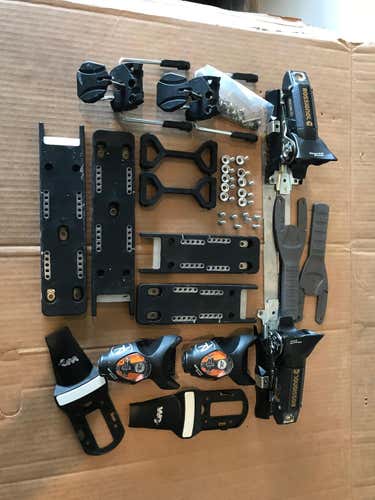 Rossignol FIS/WC Race Ski Bindings 80 mm Din 10-16 and Race Plates