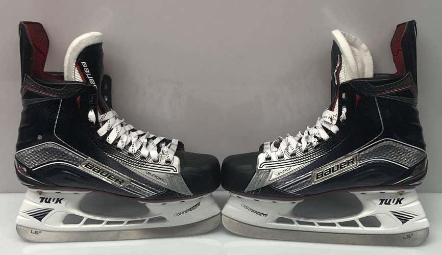 BAUER VAPOR 1X CUSTOM PRO STOCK ICE HOCKEY SKATES 7 1/2 D PASTRNAK BRUINS (5697)