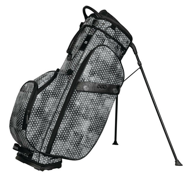 NEW Ogio Majestic Black/White Polka Dot Golf Stand Bag FIRM PRICE