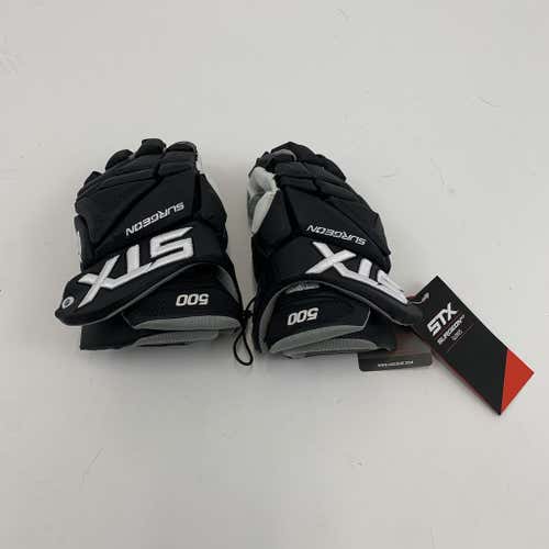 Brand New | Black STX Surgeon 500 Lacrosse Gloves | 13" Large
