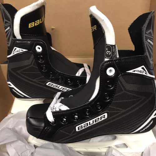 New Bauer Supreme S140 Hockey Skates Size 3
