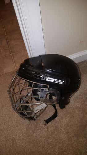Black Large Bauer 5500 Helmet w/ true vision cage.