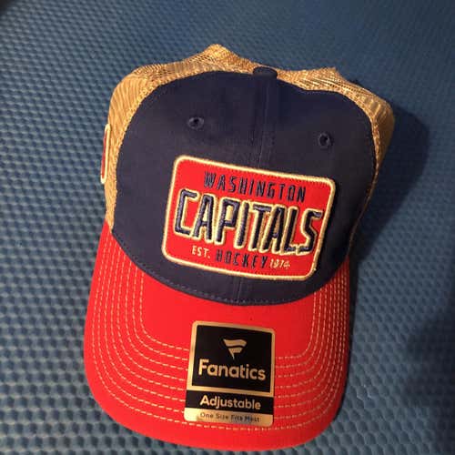 Washington Capitals Mesh Hat.  One Size Fits All