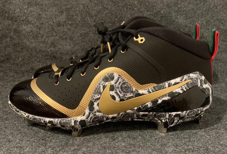 Nike Zoom Trout 4 Black History Month BHM PE Baseball Cleats AH7577-077 Size 12.5