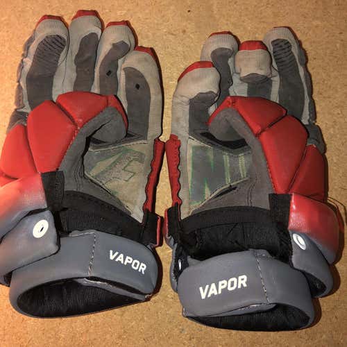 Red  Player Vapor 2 Lacrosse Gloves 12"