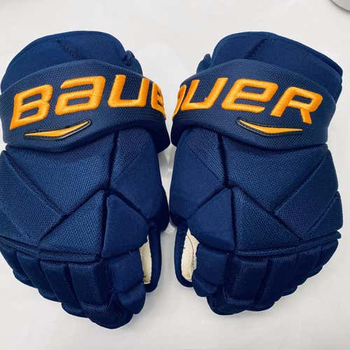NEW Pro Stock Bauer Vapor 1X Pro Gloves 14 Brayden Schenn STL Blues Stanley Cup