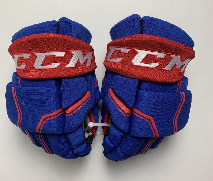 NEW CCM Gloves HG Quicklite 13’ Blue/Red w/ Block Shot