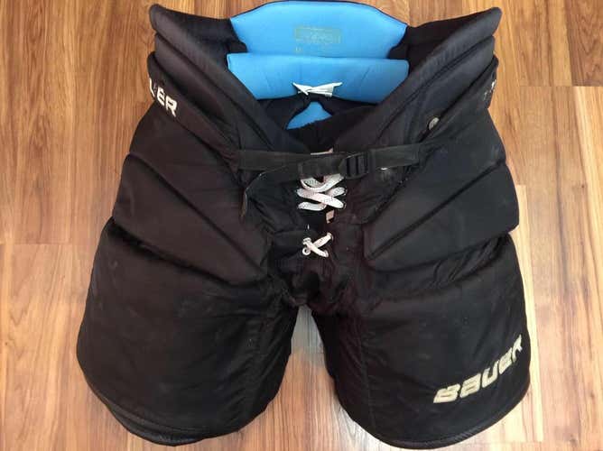 Black Senior Large Bauer Reactor 7000 Hockey Goalie Pants