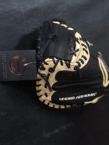 Black New High School/College Under Armour Right Handed Catcher's Genuine Pro Baseball Glove 34"