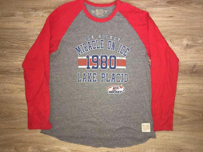 (XL) New Retro Brand USA Hockey Miracle on Ice Shirt