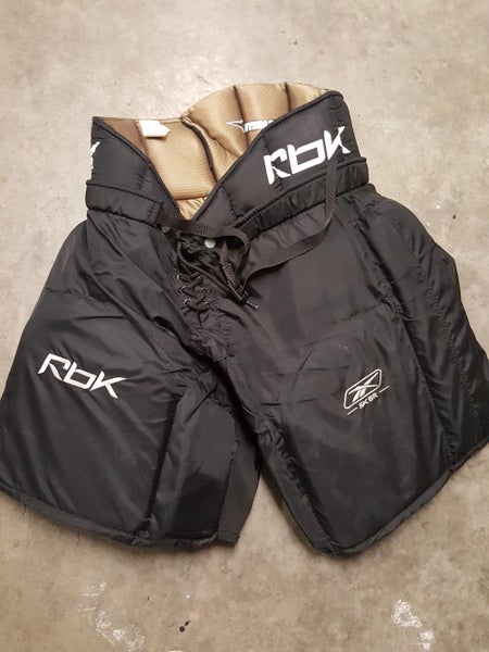 Black Senior Medium Reebok 5k Hockey Goalie Pants