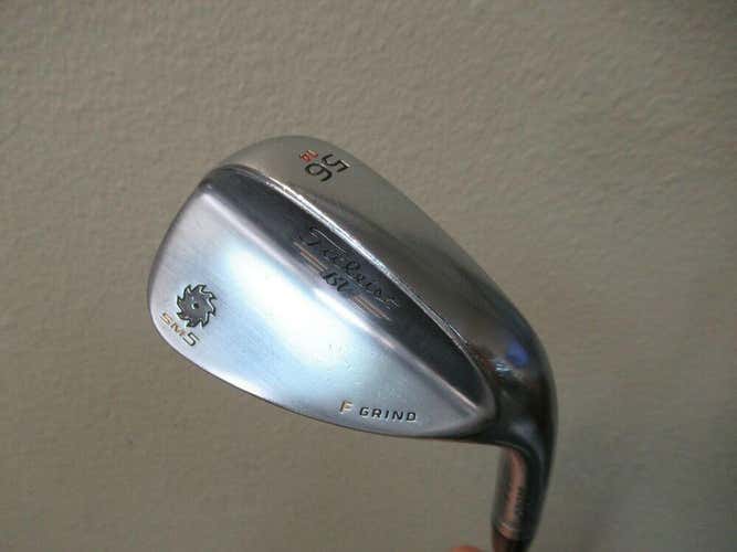 TITLEIST VOKEY CHROME SM5 F GRIND SAND WEDGE 56* MCC ALIGN GRIP
