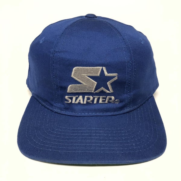 Vintage Blue Starter Plain Logo Snapback Hat