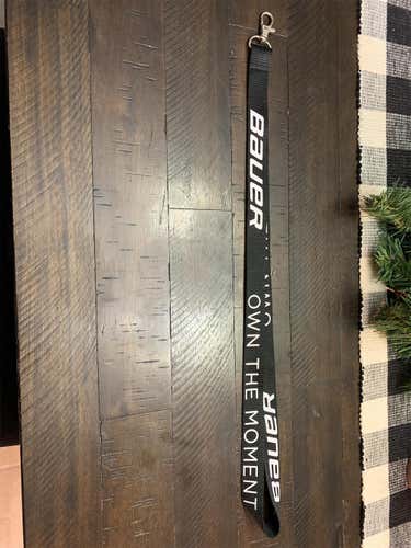 Black New Bauer Lanyard