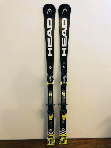 Head World Cup Rebels iRace 165 cm. Slalom Race Downhill Skis FRESH TUNE!!!