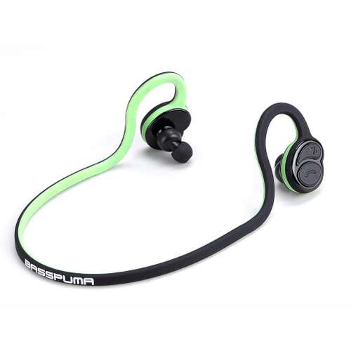 Bundle Deal: Bluetooth Neck-Strap Sports Headphone (Green) + Smart Bracelet Sports Fitness Tracker