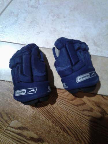 Blue Youth Bauer Gloves 8"