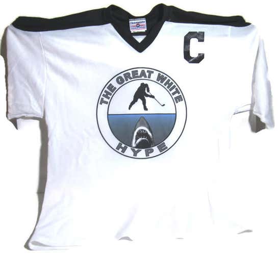 3v3 Pond Ice Hockey Great White Jerseys Set of 3 XL with matching Socks