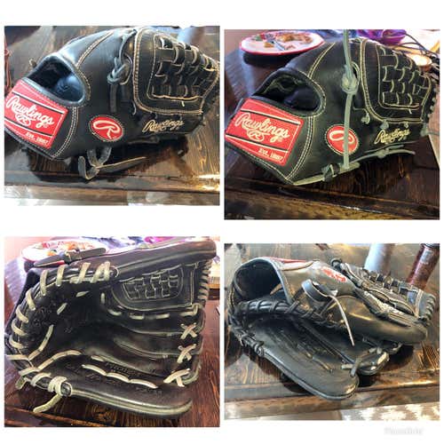 Relaced Rawlings PRO12M Heart of the Hide Baseball Glove 12"