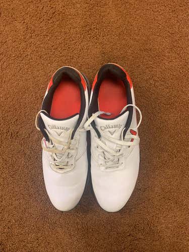 White Men's 13 (Women's 14) Callaway Golf Shoes