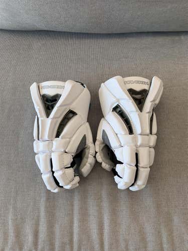 White New Rome Lacrosse Gloves 13"