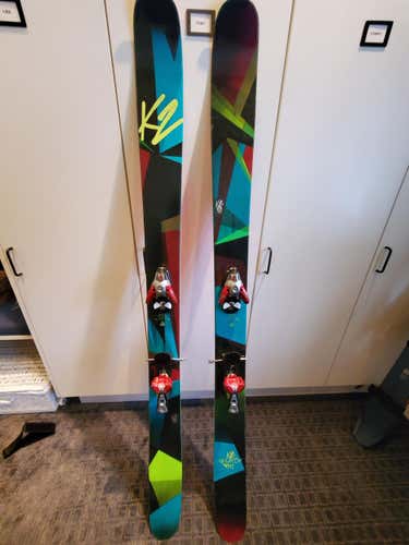 169 K2 Remedy Powder Skis 112 waist With Salomon Bindings