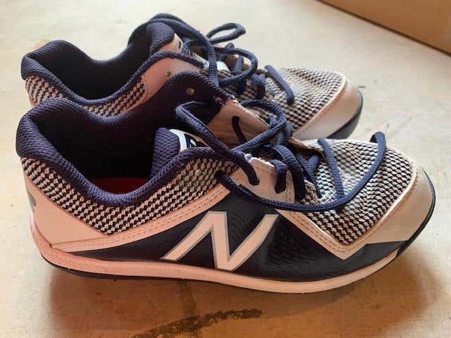 Navy Youth Kid's 4.0 Molded Cleats New Balance Low Cut