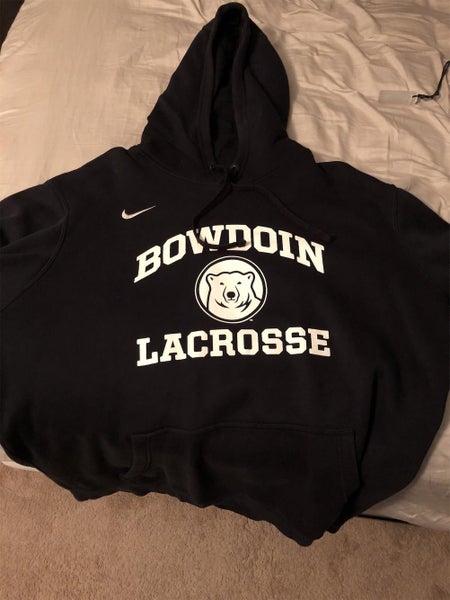 Bowdoin Lacrosse Black Adult XXL Nike Sweatshirt