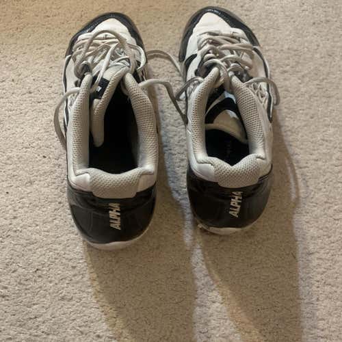 Nike Alpha Strike Low Mens Football Cleats 579371-100 Blk/wht Size 11.5