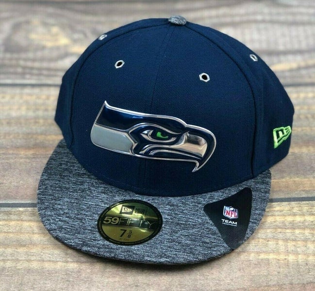 Seattle Seahawks HONEYCOMB STADIUM Navy Fitted Hat