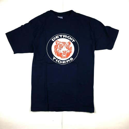90s Detroit Tigers T-Shirt Circle Logo MLB Baseball Vintage Single Stitch Sz XL
