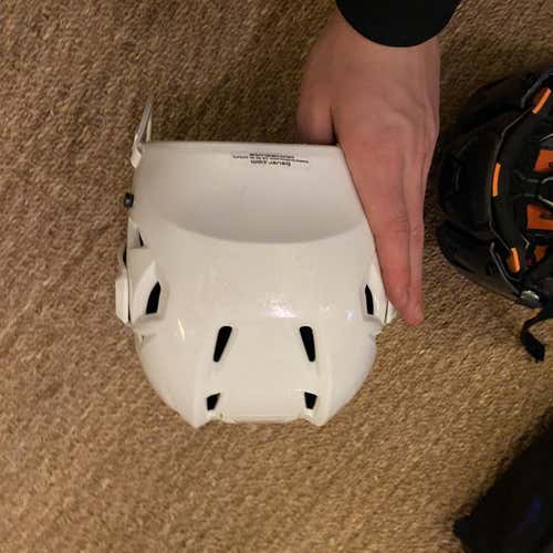 White  Large Re-Akt 95 Helmet Pro Stock