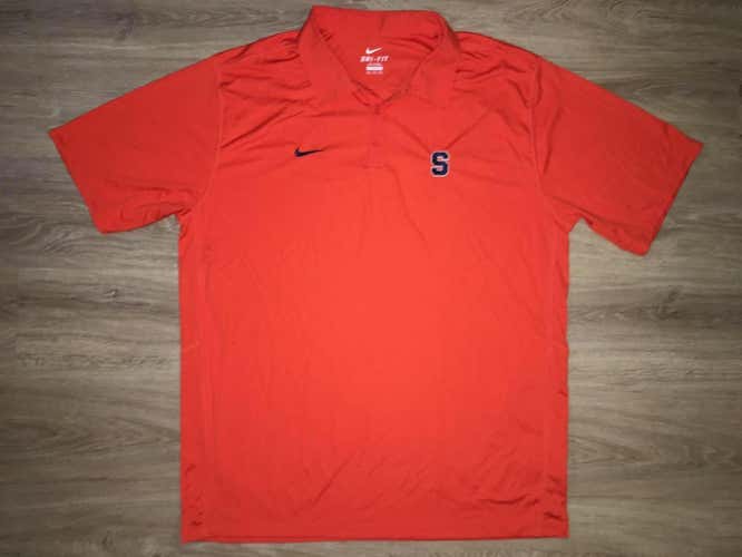(XXL) New Nike Syracuse Orange Embroidered Dri-FIT Shirt