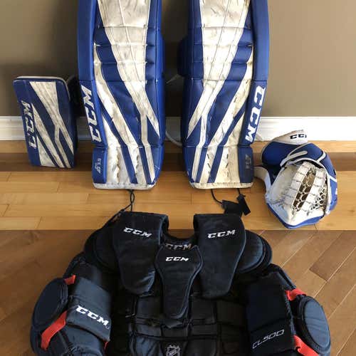 Blue Intermediate 30+1  Extreme Flex E3.9 Goalie Leg Pads