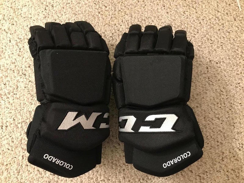 Colorado Avalanche / Eagles Black Senior CCM HGTKPP Gloves 14" Pro Stock excellent condition