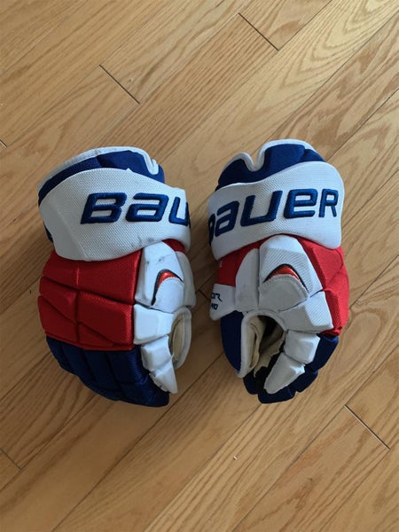 New York Rangers Pro Stock Bauer Gloves