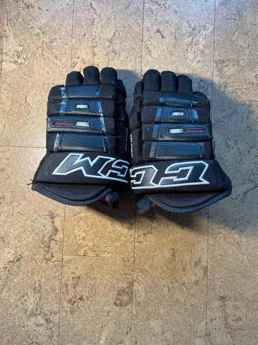 Black Senior CCM HG4PC 14" Pro Stock Gloves