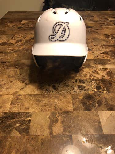 White DeMarini Paradox Batting Helmet