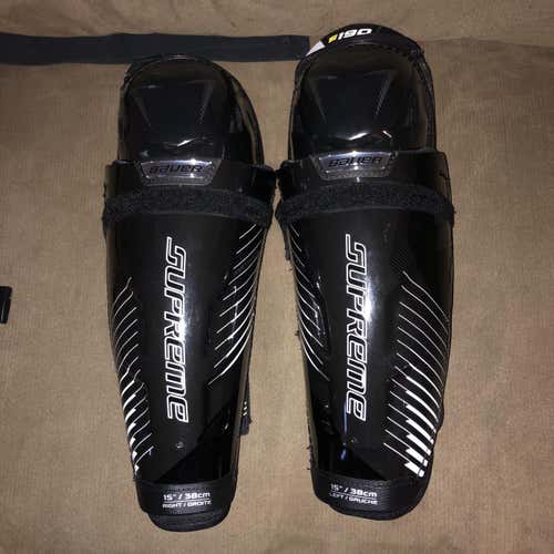 Senior Bauer Supreme 190  Shin Pads 15”
