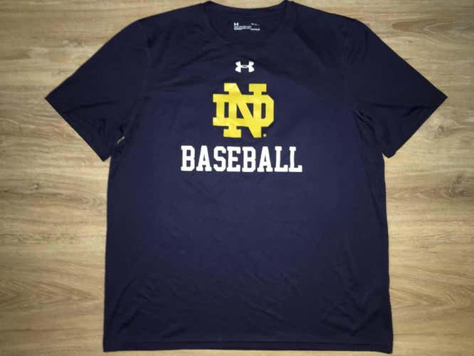 (Large) New Under Armour Notre Dame Fighting Irish Team-Issue #38 Heatgear Shirt