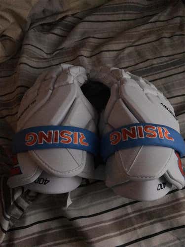 White New Player STX Surgeon 400 12" Lacrosse Gloves
