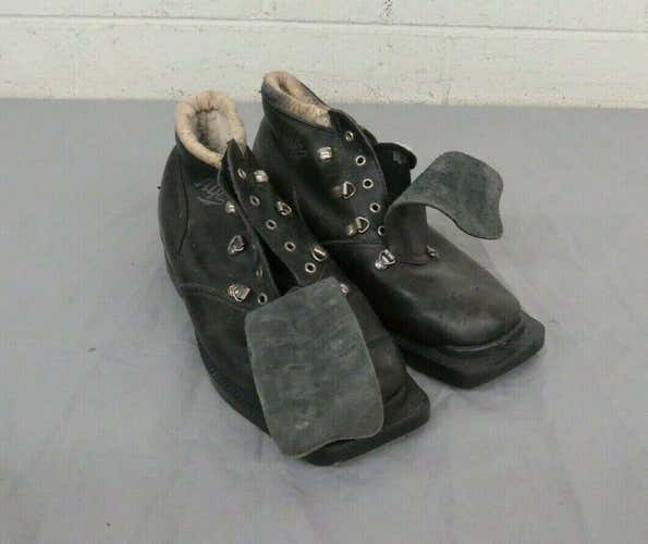 Alfa Fleece Lined Black Leather 3-Pin 75mm Nordic Norm Cross Country Boots 38/7