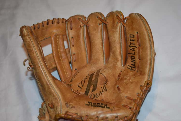 Hutch "Super H Design" Leather Baseball Glove (1730), Brown, 9.5 Inch