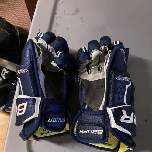 Blue Senior Bauer Supreme 190 14"  Gloves