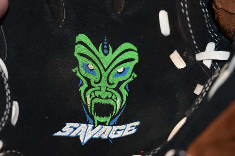 Rawlings Savage Baseball Glove PP20DP, Black/Brown, LHT, 10 Inch