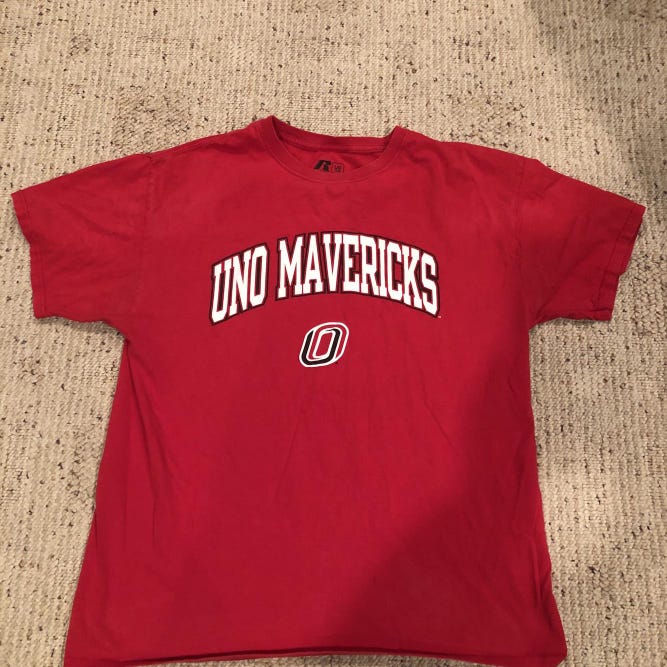 University Of Nebraska Omaha Mavericks Shirt Adult L