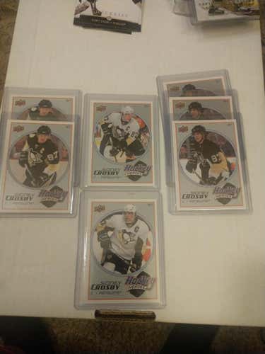 (7) Sidney Crosby 2008-09 Upper Deck Hockey Heroes Cards Hockey Card