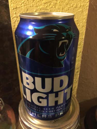 2018 CAROLINA PANTHER NFL KICKOFF BUD LIGHT BEER  CAN EMPTY