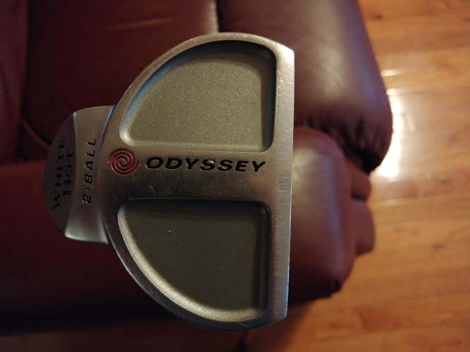Men's Odyssey Right Handed Mallet White Hot 2-Ball Putter 35"